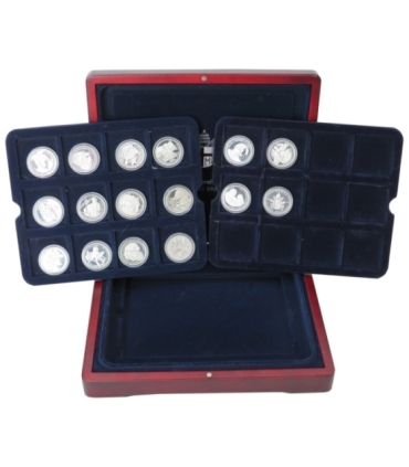 16 medali Jan Paweł II - Człowiek, który zmienił świat, srebro + kaseta na 24 medale