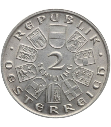 Austria 2 szylingi, 1928 100. rocznica śmierci Franza Schuberta, 2+