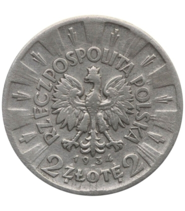 2 złote, Józef Piłsudski, 1934 stan 3