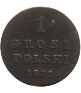 1 grosz, 1832, Królestwo kongresowe, st. 3-