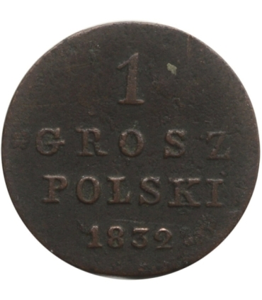 1 grosz, 1832, Królestwo kongresowe, st. 3-