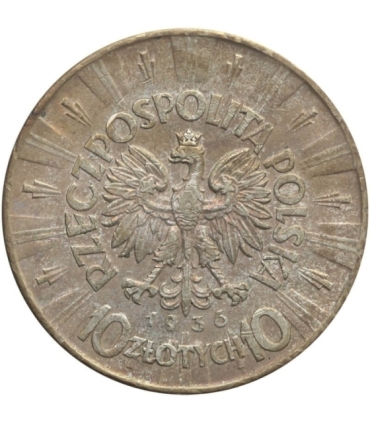 10 zł Józef Piłsudski 1936, stan 3