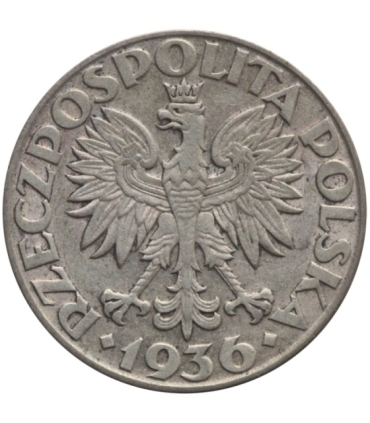 2 zł Żaglowiec 1936, stan 3