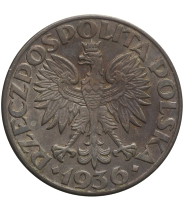 2 zł Żaglowiec 1936, stan 3