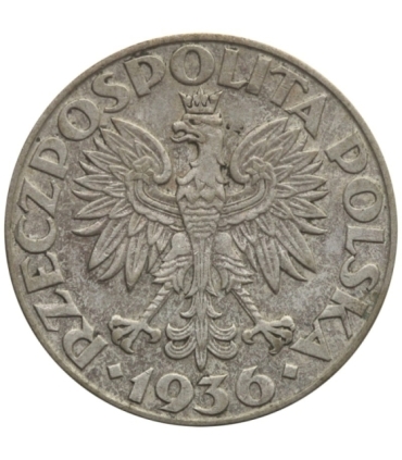 2 zł Żaglowiec 1936, stan 3