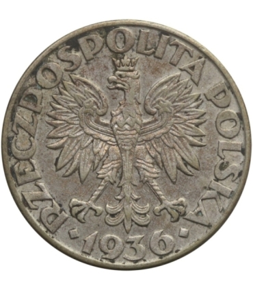 2 zł Żaglowiec 1936, stan 3