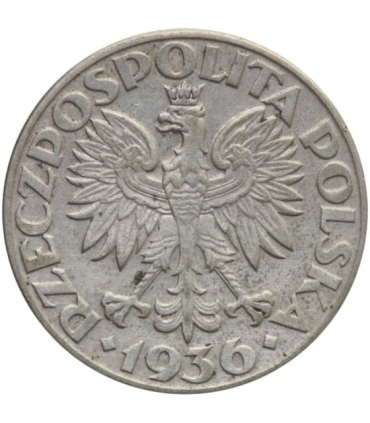 2 zł Żaglowiec 1936, stan 3