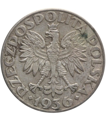 2 zł Żaglowiec 1936, stan 3