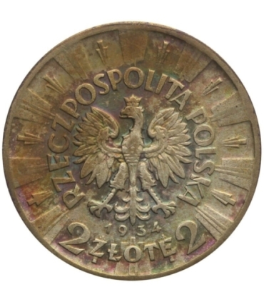 2 złote, Józef Piłsudski, 1934 stan 3