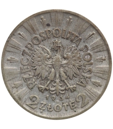 2 złote, Józef Piłsudski, 1934 stan 3