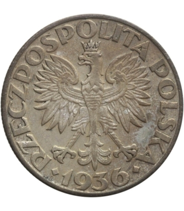 5 zł Żaglowiec 1936, stan 3, II RP