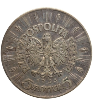 5 złotych Piłsudski 1935, stan 3