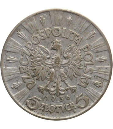 5 złotych Piłsudski 1936, stan 3