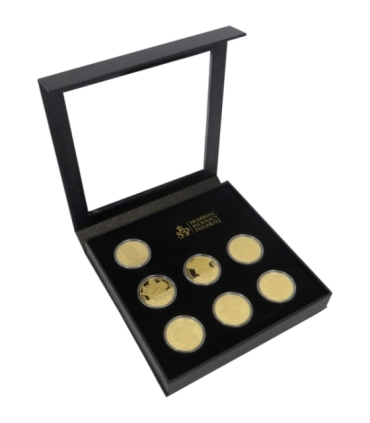 Kolekcja Jagiellonowie - 7 szt. + etui, srebro Ag925, 7 x 14,14g