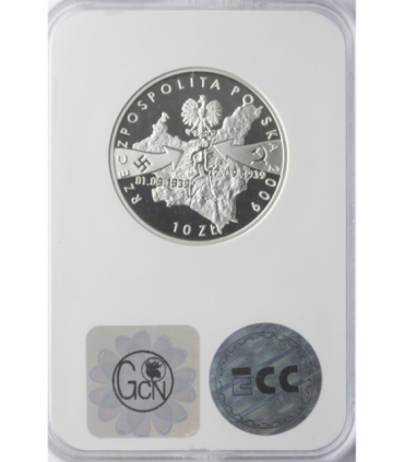 10 zł, Wrzesień 1939 r. - Wieluń, GCN PR70