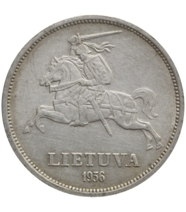 Litwa, 5 litów 1936, stan 2
