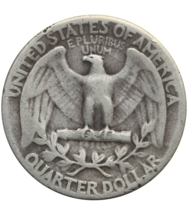 USA ¼ dolara (quarter, 25 centów), 1944, Filadelfia, ćwierćdolarówka Waszyngtona, Ag900