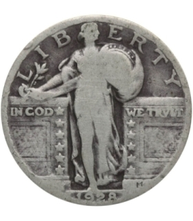 USA ¼ dolara (quarter, 25 centów), 1928, ćwierćdolarówka Liberty, Ag900