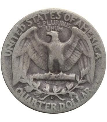 USA ¼ dolara (quarter, 25 centów), 1945 ćwierćdolarówka Waszyngtona, srebro Ag900