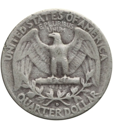USA ¼ dolara (quarter, 25 centów), 1953 ćwierćdolarówka Waszyngtona, D, srebro Ag900