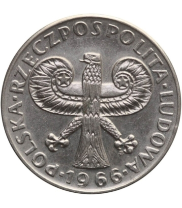 10 złotych Mała kolumna, 1966, stan 1-