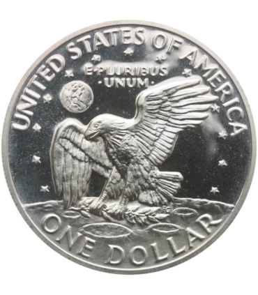 USA 1 dolar, 1972 S, Srebrny dolar Eisenhowera, stan 1-