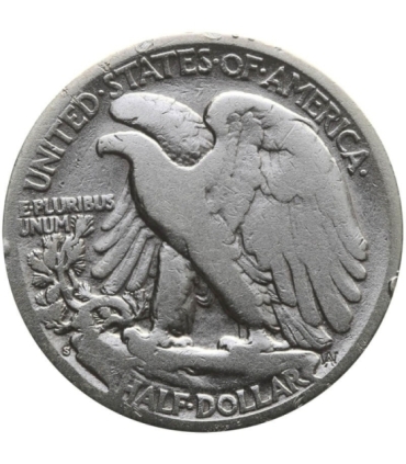 USA ½ dolara, 1917 Pół dolara - idąca Wolność, S, st. 3