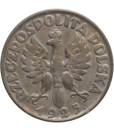 2 zł Żniwiarka 1925 z kropką, stan 3