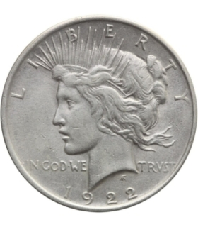 USA, 1 dolar 1922, Peace Dollar, Filadelfia, stan 3+