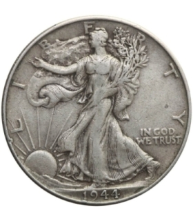 USA ½ dolara, half dollar 1944 - idąca Wolność, Filadelfia, ładna