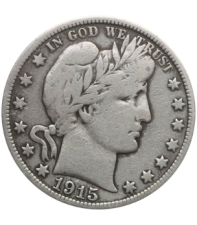 USA ½ dolara, half dollar, 1915 Pół dolara Barbera, San Francisco, st. 3, ładna,