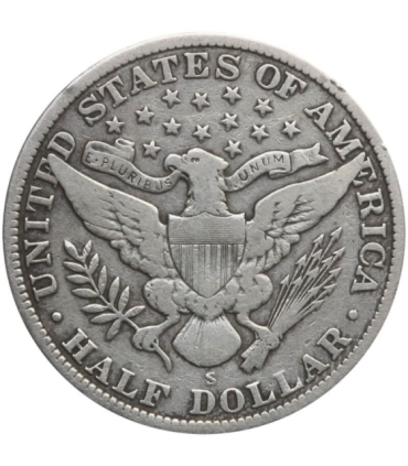 USA ½ dolara, half dollar, 1915 Pół dolara Barbera, San Francisco, st. 3, ładna,