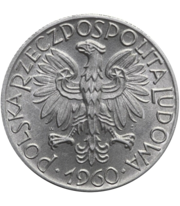 5 zł rybak, 1960, stan 2+