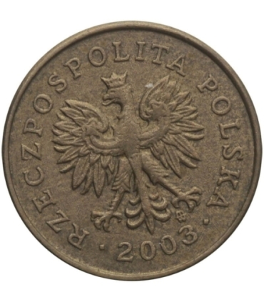 Destrukt, 2 grosze 2003, skrętka w lewo około 15 stopni, st. 2-