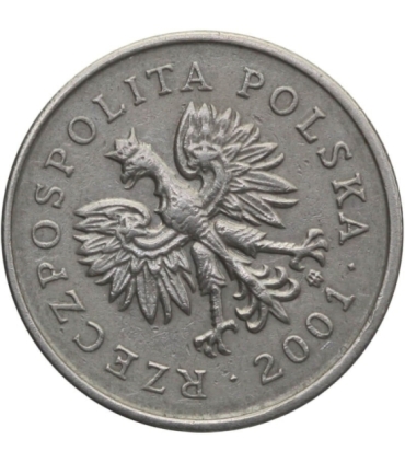 Destrukt, 20 groszy 2001, skrętka w lewo 30 stopni, st. 3+