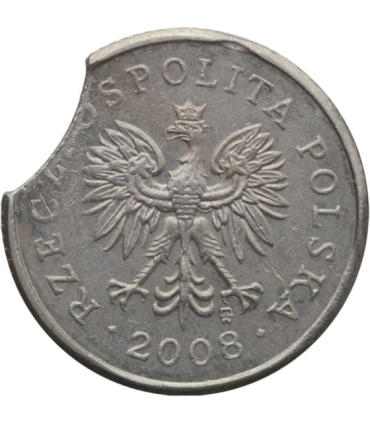 Destrukt, 20 groszy 2008, końcówka blachy