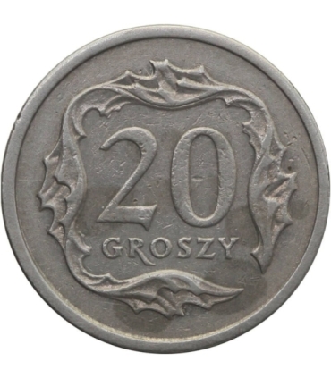 Destrukt, 20 groszy 2001, skrętka w lewo 120 stopni, st. 3+