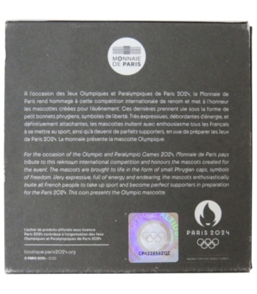 Francja 10 euro, 2022 Igrzyska XXXIII Olimpiady, Paryż 2024 - maskotka