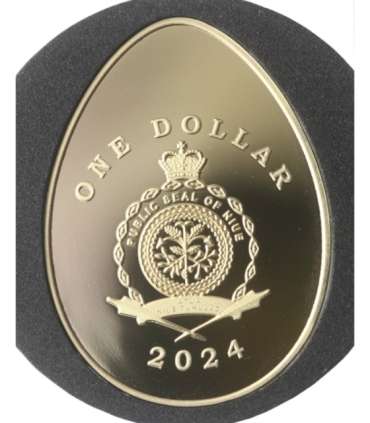 1 dolar Niu, 2024, Kraslicka Pisanka, etui