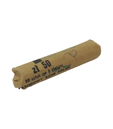 Rolka bankowa 50 szt. x 1 zł, 1989 / 1990