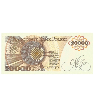 20000 zł, Maria Skłodowska-Curie, 1989, seria AN, stan 1