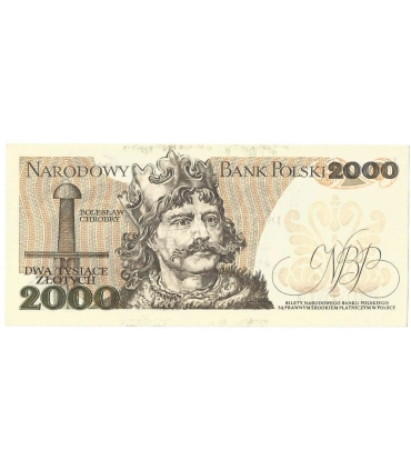 2000 zł Mieszko i Chrobry, 1977, seria R, stan 2/2+