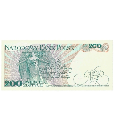 200 zł, Jarosław Dąbrowski, 1976, seria H, stan 1