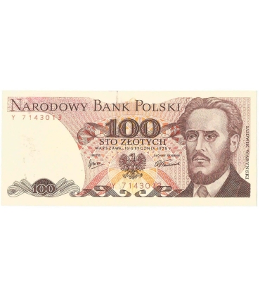 100 zł, Ludwik Waryński, 1986