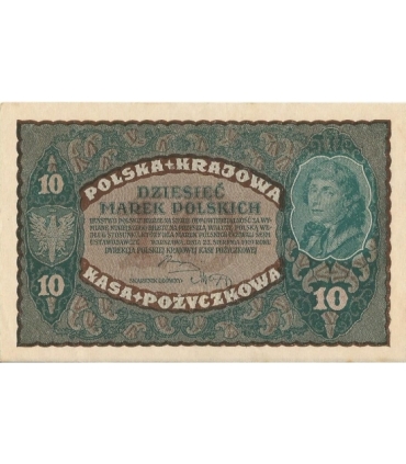 10 marek polskich , rok 1919, stan 2+, II Serja  CE
