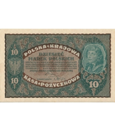 10 marek polskich , rok 1919, stan 2+, II Serja  CE