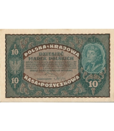 10 marek polskich , rok 1919, stan 2+, II Serja  CE