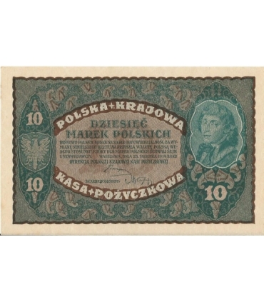 10 marek polskich , rok 1919, stan 2+, II Serja  CE