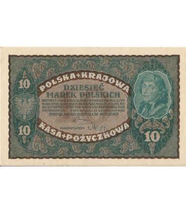 10 marek polskich , rok 1919, stan 2+, II Serja  CE