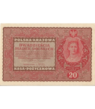 20 marek polskich (PKKP) 1919, stan 2/2-, II serja DW